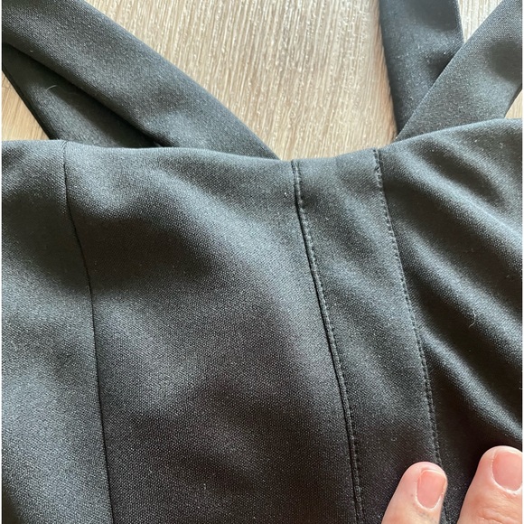 BLACK EVENING MINI DRESS - Picture 4 of 6